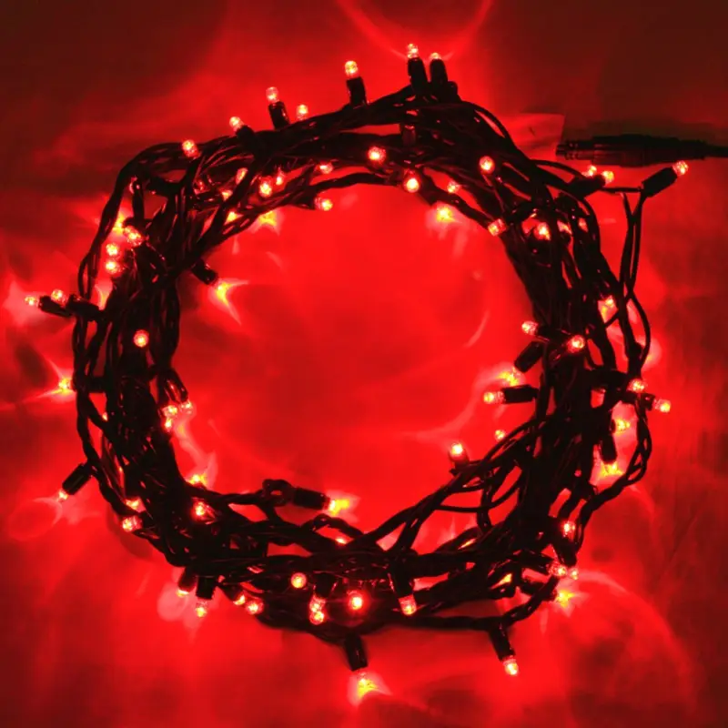 Achetez Aujourd'hui Guirlande electrique de noel pas cher 100 led rouge a pile