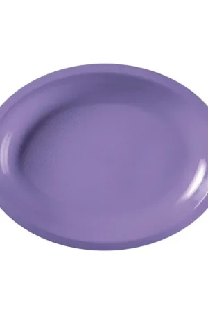 Bon Plan Assiette plastique Ovale Parme 25cm x 50 pièces