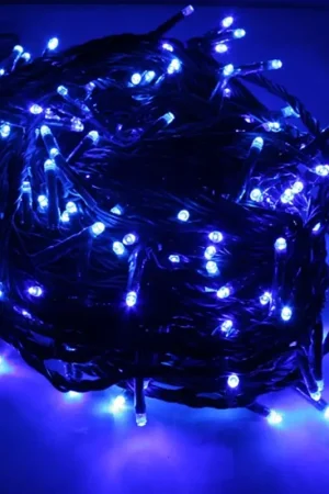Guirlande lumineuse noel 100 LED Bleu a pile Top Vente
