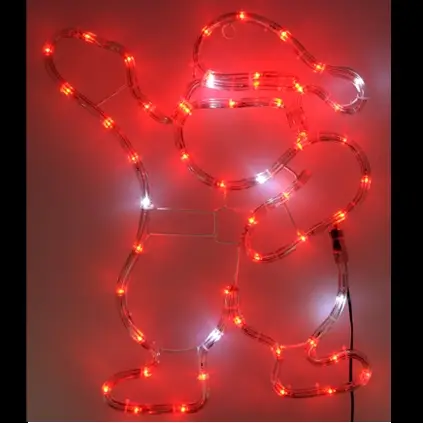 Dernière Chance Silhouette Père Noel lumineux 72 LED Rouge