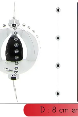 Commander Maintenant Guirlande lumineuse 4 boules Argent 44 LED Multi