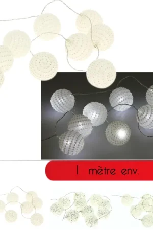 Achetez Aujourd'hui Guirlande lumineuse a pile10 LED Boule Blanche