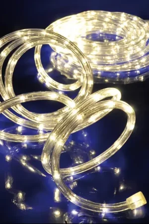 Cordon lumineux LED exterieur de noel 24 mètres Blanc Chaud Bon Plan