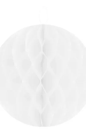 Boule Geante en papier alveole Blanche 50cm Bon Marché