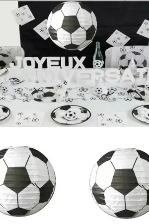 Acheter Direct Boule lanterne en papier Foot 30cm x 2 pièces
