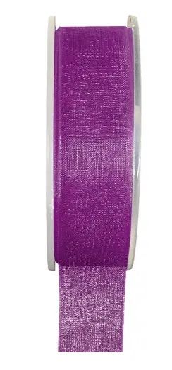 Ruban Organdi 25 mm Violet x 25 mètres Soldes