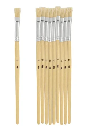 Pinceaux brosses « NATURE » VBS, n° 10, 10 pc. Promotion Saisonnière