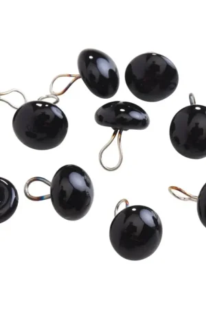 Yeux d''ours, Ø 6 mm, noir Meilleur Prix