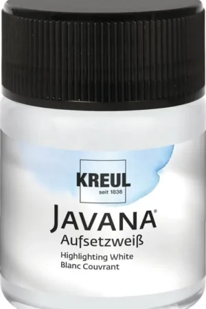Nouvel Arrivage Peinture pour soie Javana, fixable au fer, Blanc, 50 ml