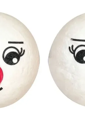 Remise Tête de bonhomme de neige, 2 pc., 40 mm