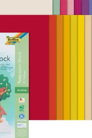 Dernière Chance Bloc 50 feuilles pap.teinté, 24 x 34 cm, 130 g/m²