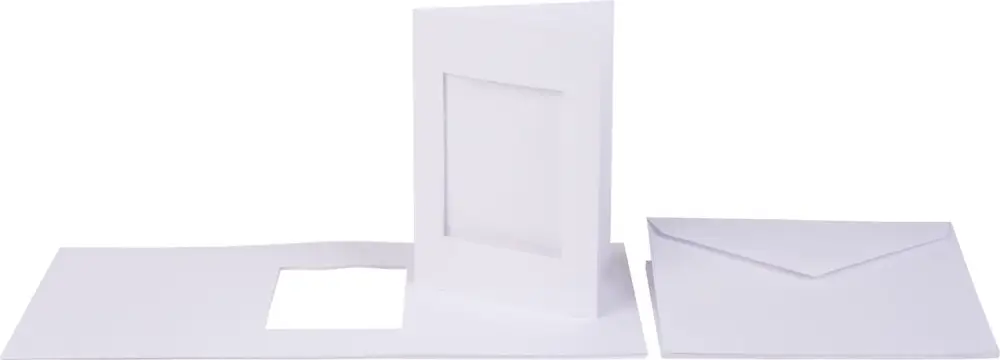 Cartes passe-partout blanches VBS, « Rectangle » Promotion Saisonnière