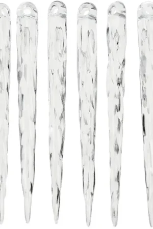 Satisfait Ou Remboursé Stalactite de glace plastique, 12 pc.
