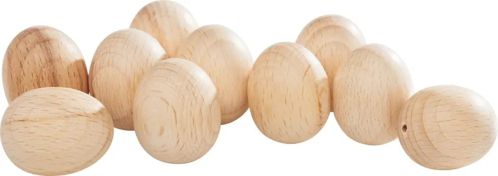 Bon Plan Œufs en bois VBS, percés, 25 x 30 mm