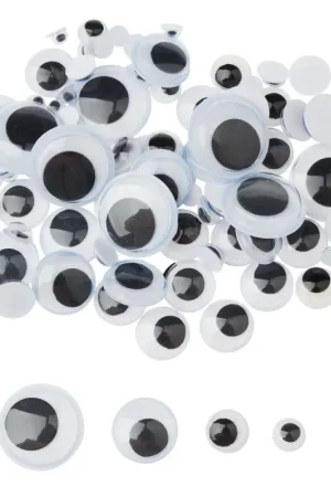 Dernier Modèle Assortiment d'yeux mobiles VBS à coller, 100 pièces