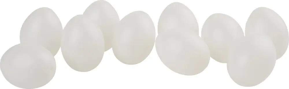 Commande En Gros Œufs déco VBS, 10 pc., env. H 6 cm, Blanc