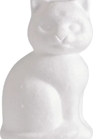 Figurine en polystyrène VBS « Chat », env. 14 cm Haute Qualité