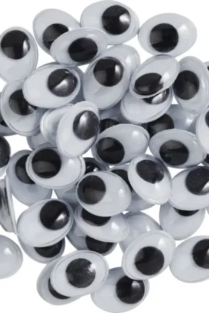 Super Prix Yeux mobiles à coller VBS « Ovale », 10 mm, 50 pc.