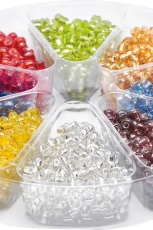 Usine Directe Assortiment de perles Silverline, env. 2 mm, 56 g