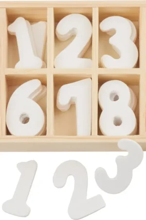 Assortiment de chiffres en bois VBS, 60 pc., env. l 1-3 Super Prix