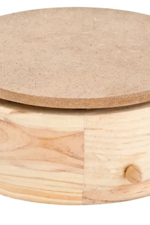 Boîte à musique VBS « Douce nuit », pin/MDF, env. Ø 14 cm, env. H 6,5 cm Prix Bas