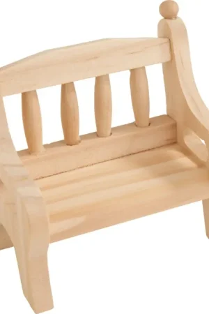 Offre Du Jour Banc de jardin en bois, à accoudoirs, env. 7 x 4 cm