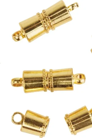 Expédié Aujourd'hui Fermoirs aimantés, Série "Line", Dorés, 5 pc.