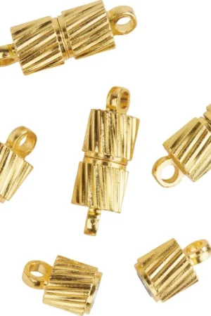 Petit Prix Fermoirs aimantés, Série "Bow", Dorés, 5pc