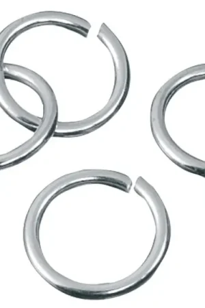 Populaire Anneaux ouverts en Argent 925, 6 pc., Ø 6,5 mm