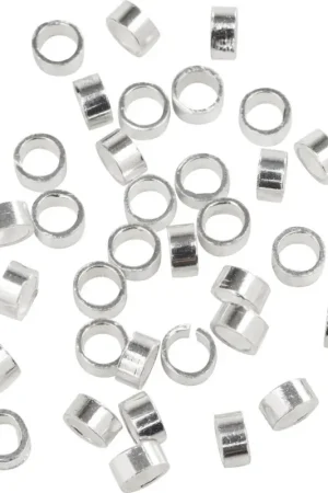 Marque Perles à écraser en Argent 925, 40 pc., Ø 2 mm