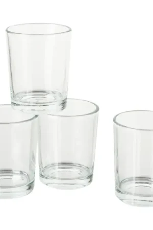 Verres à bougie VBS, Ø 5,1 cm, H 6,3 cm, 4 pc. Top Vente