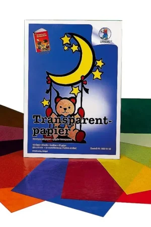 Papier transparent 23 x 33 cm, assorti, 10 f. Petit Prix