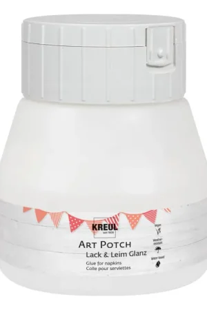 Authentique Colle-vernis pour serviettes KREUL Art Potch « Brillant », 265 g / 250 ml
