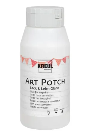Nouvelle Collection Colle-vernis pour serviettes KREUL Art Potch « Brillant », 797 g / 750 ml