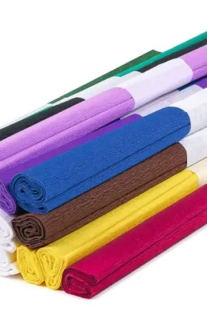 Papier crépon VBS « Megapack », couleurs assorties, 20 pc. Dernier Modèle