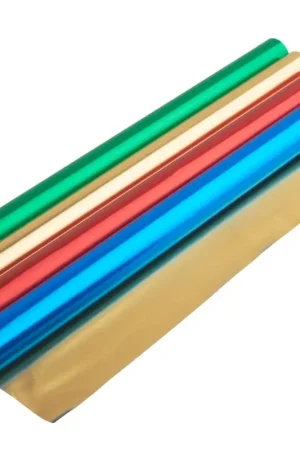 Assortiment de papier aluminium, 4 rouleaux, 4 couleurs, env. 30 x 50 cm Expédié Aujourd'hui