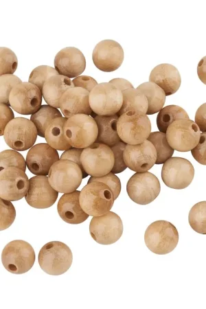 Perles en bois, Ø 10 mm Réduction
