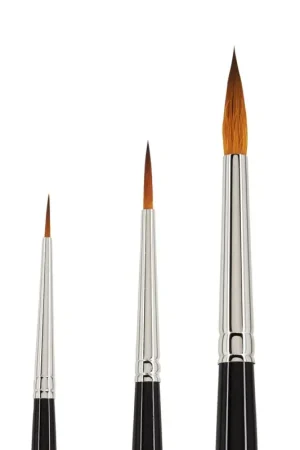 Pinceaux synthétiques Kolinex « Fins », set de 3 Solde