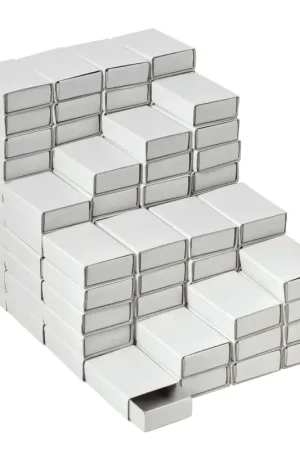 Top Vente Boîtes d'allumettes VBS « Blanc », 5 cm, 100 pc.