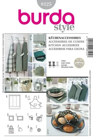 Populaire Patrons Burda, Ref. 8125 « Accessoires de cuisine »