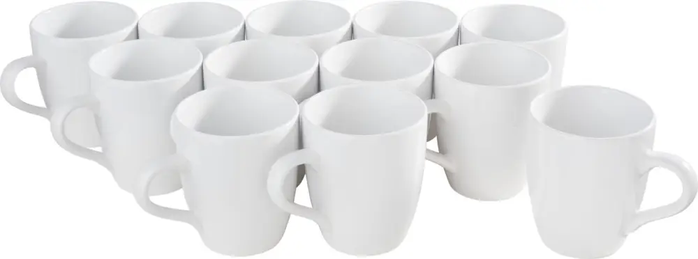 Mugs en céramique VBS, 12 pièces Prix Promo