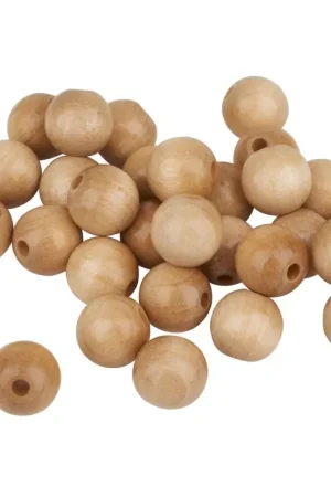 Perles en bois, Ø 12 mm, 30 pc. Acheter Direct