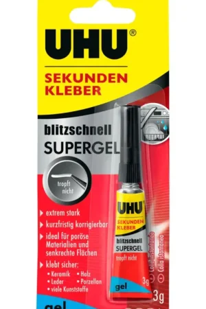 Colle-gel instantanée Uhu, 3 g, pipette Populaire