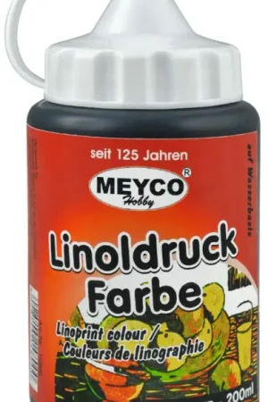 Certifié Peinture pour linogravure, 200 ml, noir