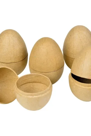 Expédié Aujourd'hui Œufs en papier mâché, séparables, 5 pc.