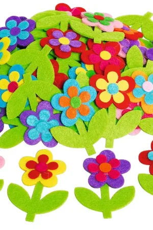 Pièces à disperser en feutrine VBS « Fleur » Pas Cher