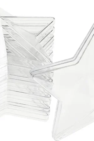 Etoile en acrylique, pack de 6 pc., Ø env. 8 cm Jusqu'à Épuisement Des Stocks