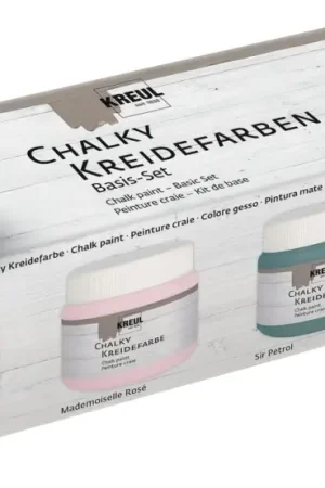 Set basic de peintures craie KREUL, 4 x 150 ml Promotion