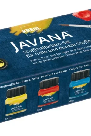 Dernier Modèle Set de peintures pour tissus clairs et foncés Javana « Couleurs de base »