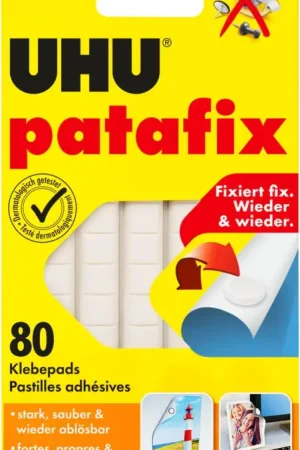 Jusqu'à Épuisement Des Stocks Pastilles adhésives UHU patafix, 80 pièces